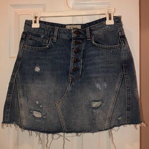 Free People Denim Skirt